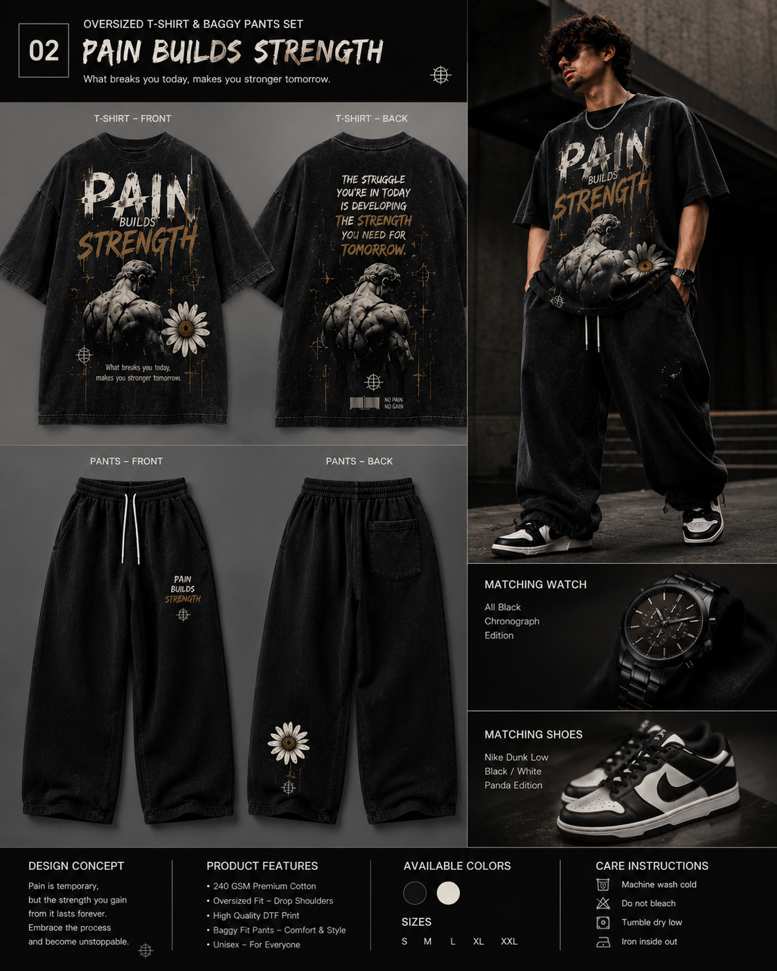 Pain Builds Strength - Thought Edition Combo
