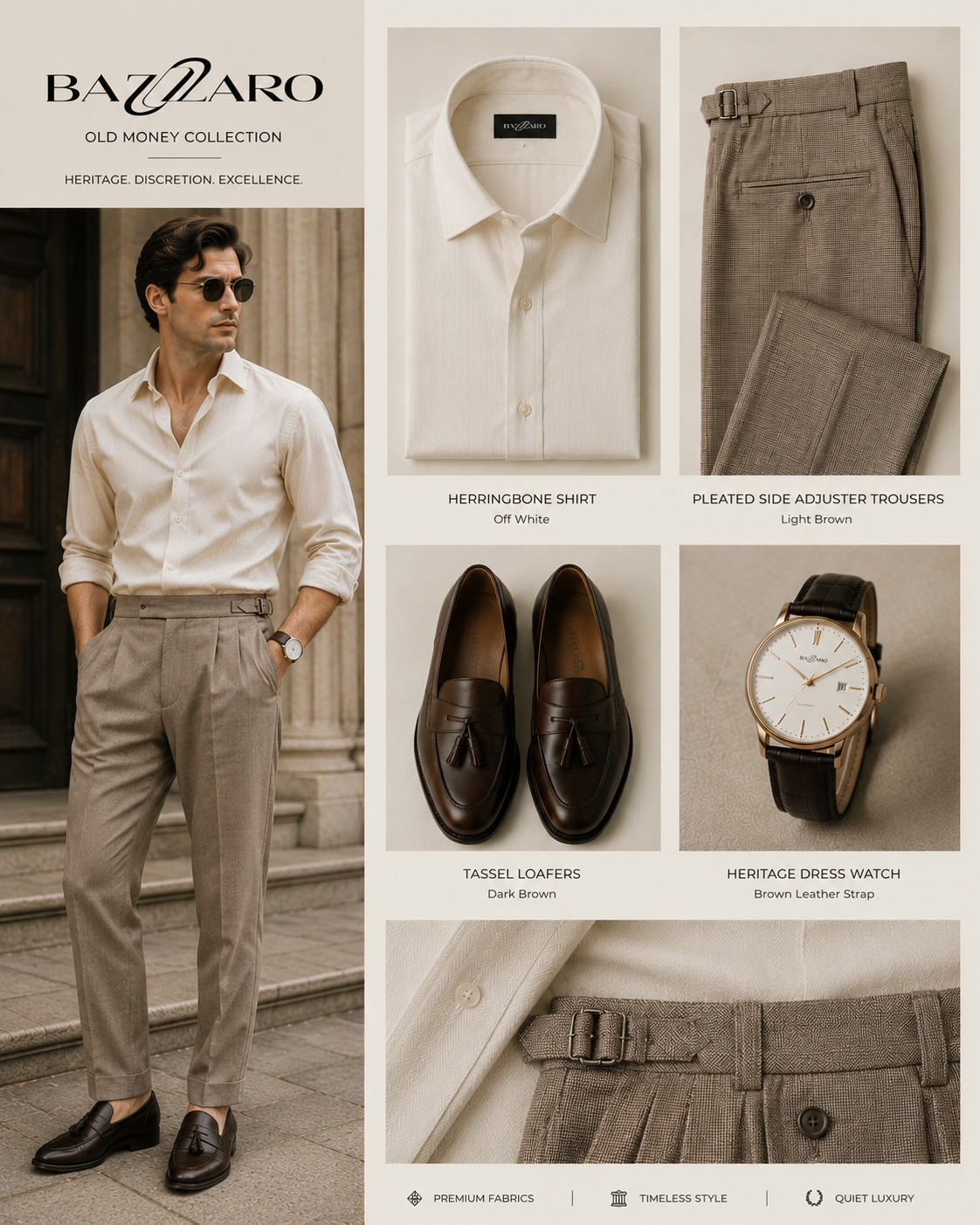 Old money elegance in neutral tones