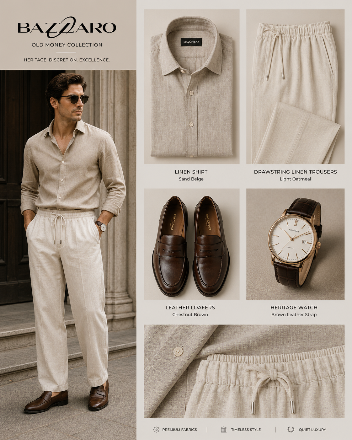 Old money collection lookbook