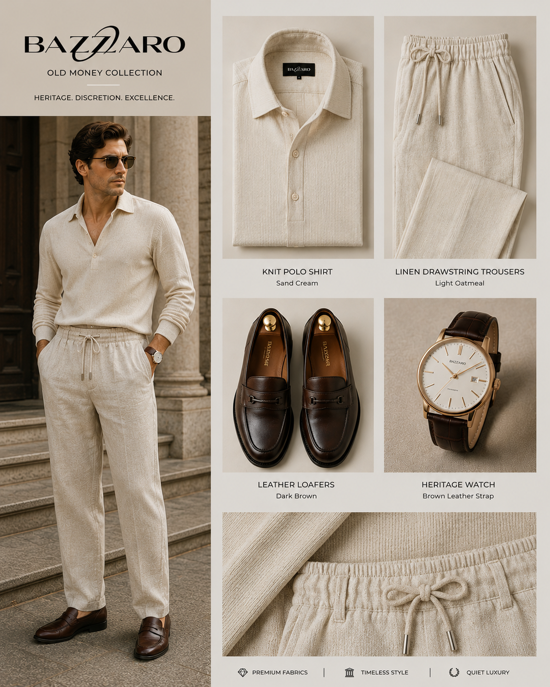 Elegant old money fashion lookbook