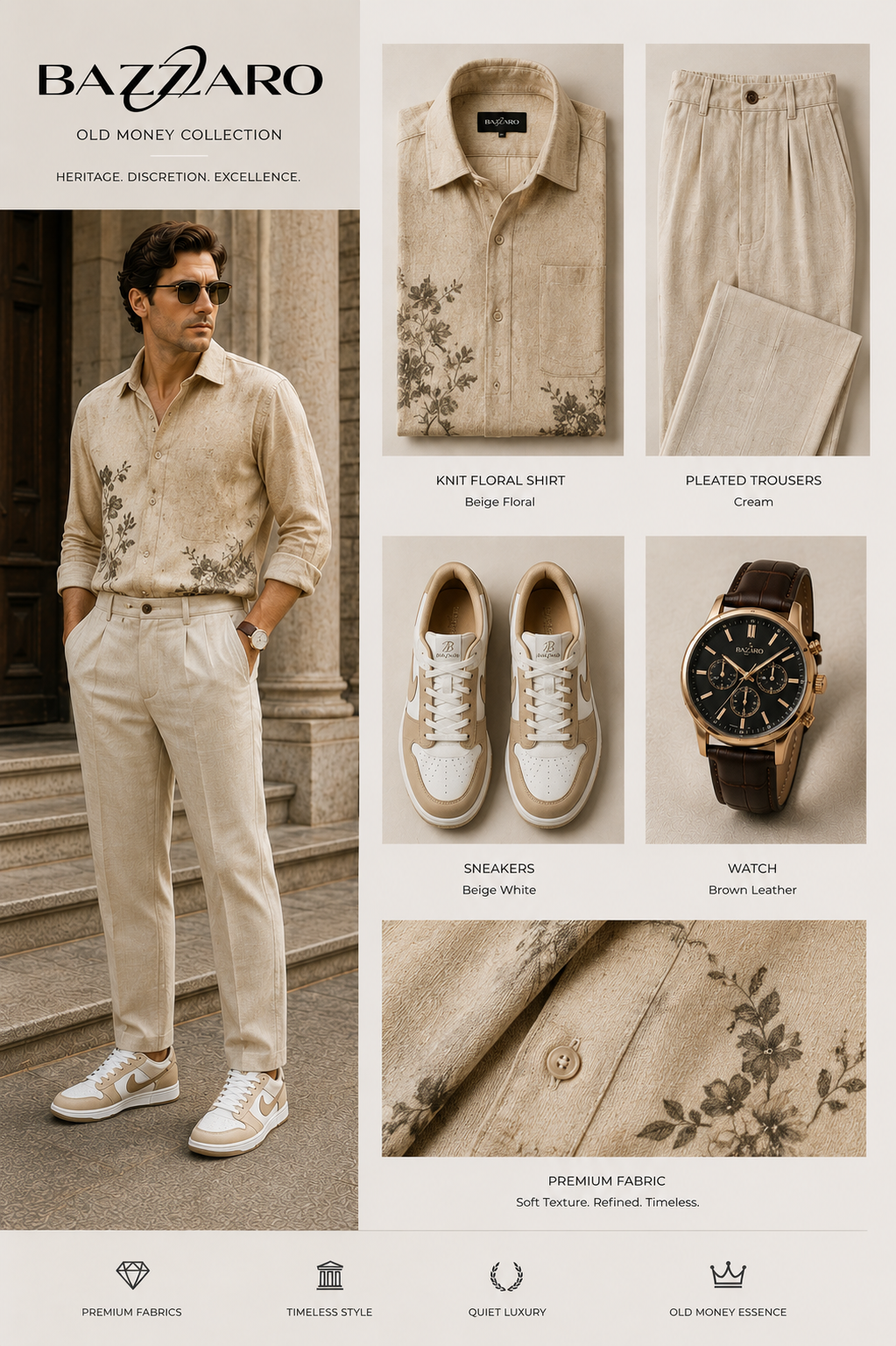 Elegance Shirt with Combo Pant (Watch & Shoes)