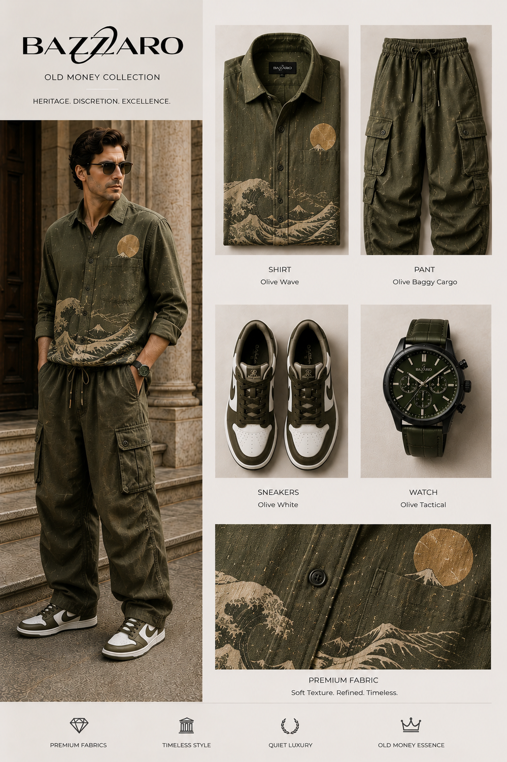 Sunny View Shirt Combo with Pant (Watch & Shoes)