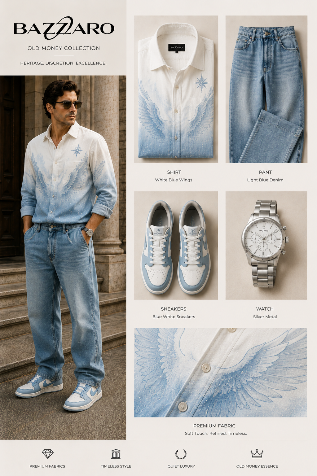 Cool View Shirt Combo with Pant (Watch & Shoes)
